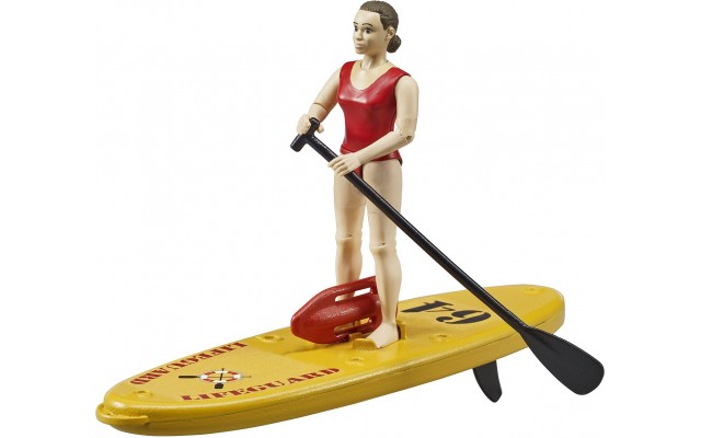 Игрушка Bruder Водный спасатель на доске для серфинга (62785)