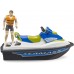 Игрушка Bruder Водный скутер с фигуркой водителя (63151) title=
