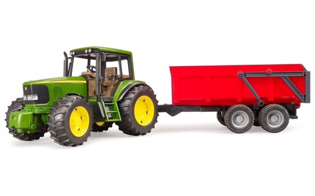 Игрушка Bruder трактор John Deere 6920 с прицепом (02057)
