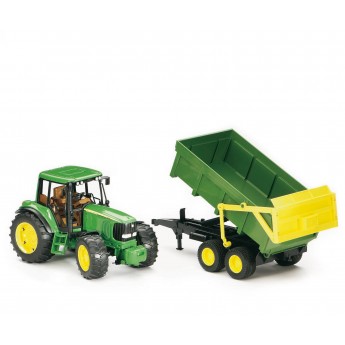 Игрушка Bruder трактор John Deere 6920 с прицепом (02058)