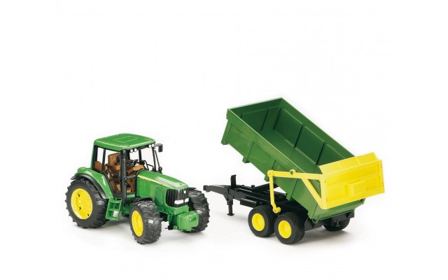 Игрушка Bruder трактор John Deere 6920 с прицепом (02058)