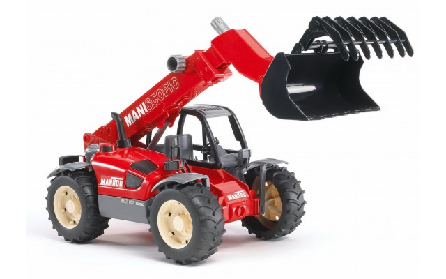Игрушка Bruder погрузчик колёсный Manitou MLT 633 с телескопическим ковшом (02125)