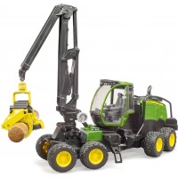 Іграшка Bruder лісовий Харвестер John Deere 1270G зі стовбуром дерева (02135)