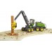 Игрушка Bruder лесной Харвестер John Deere 1270G со стволом дерева (02135) title=