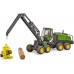 Игрушка Bruder лесной Харвестер John Deere 1270G со стволом дерева (02135) title=