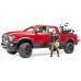 Игрушка Bruder джип Dodge RAM 2500 с мотоциклом Ducati (02502) title=
