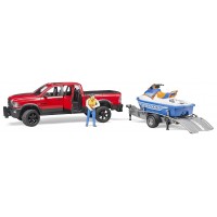 Игрушка Bruder джип Dodge RAM 2500 с прицепом и гидроциклом (02503)