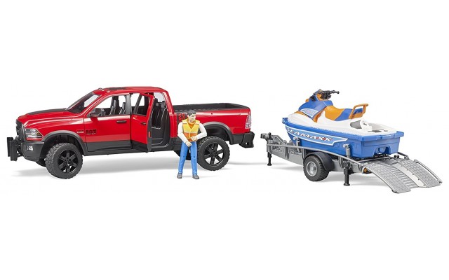 Игрушка Bruder джип Dodge RAM 2500 с прицепом и гидроциклом (02503)