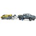 Машинка Bruder джип Dodge RAM 2500 с прицепом-эвакуатором и родстером (02504) title=