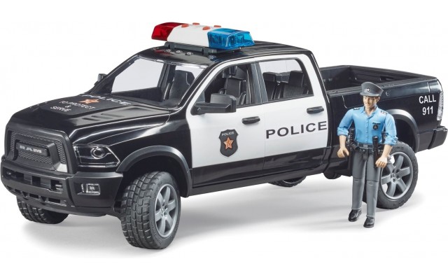 Игрушка Bruder Полицейский пикап RAM 2500 с фигуркой полисмена (02505)