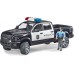 Игрушка Bruder Полицейский пикап RAM 2500 с фигуркой полисмена (02505) title=