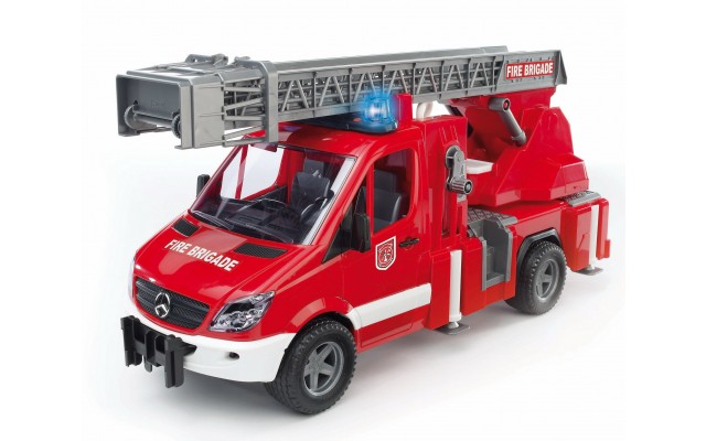 Игрушка Bruder Mercedes Sprinter пожарная машина с лестницей и помпой (свет и звук) (02532)