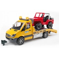 Іграшка евакуатор Mercedes Benz Sprinter з джипом Bruder 02535