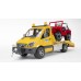 Іграшка евакуатор Mercedes Benz Sprinter з джипом Bruder 02535 title=