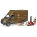 Машинка Bruder логистический фургон UPS Mercedes Sprinter с погрузчиком (02538) title=