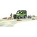Игрушка Bruder джип Land Rover с фигуркой лесника, собаки и аксессуарами (02587) title=