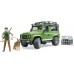 Игрушка Bruder джип Land Rover с фигуркой лесника, собаки и аксессуарами (02587) title=