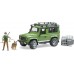 Игрушка Bruder джип Land Rover с фигуркой лесника, собаки и аксессуарами (02587) title=