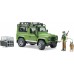 Игрушка Bruder джип Land Rover с фигуркой лесника, собаки и аксессуарами (02587) title=