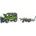 Набор Bruder джип Land Rover с трейлером, мотоциклом Ducati и водителем (02589) title=