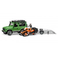 Джип Land Rover и снегоход Bruder (02594)