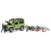 Игрушка Bruder джип Land Rover с мотоциклом Ducati (02598) title=
