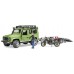 Игрушка Bruder джип Land Rover с мотоциклом Ducati (02598) title=
