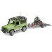 Игрушка Bruder джип Land Rover с мотоциклом Ducati (02598) title=