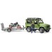 Игрушка Bruder джип Land Rover с мотоциклом Ducati (02598) title=