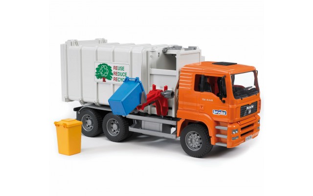 Игрушка Bruder мусоровоз MAN с боковой загрузкой (02761)