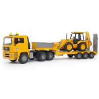 Іграшка тягач MAN з екскаватором JCB 4CX Bruder 02776