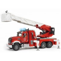 Игрушка Bruder пожарная машина MACK с выдвижной лестницей и помпой (02821)
