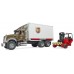 Машинка Bruder логистический фургон UPS Mack с погрузчиком (02828) title=