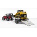 Игрушка Bruder внедорожник Wrangler c колёсным мини погрузчиком CAT (02924) title=