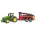 Игрушка Bruder трактор John Deere 7930 с лесным прицепом и манипулятором (03054) title=