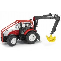 Игрушка Bruder трактор Steyr CVT 6230 лесной с манипулятором (03092)