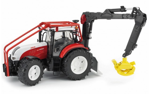 Игрушка Bruder трактор Steyr CVT 6230 лесной с манипулятором (03092)