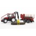 Іграшка трактор з маніпулятором і причепом + колоди Steyr CVT 6230 Bruder 03093 title=