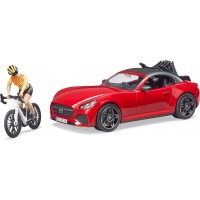 Игровой набор Bruder Родстер с гоночным велосипедом и велосипедистом (03485)