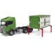 Игрушка Bruder грузовик Scania Super 560R для перевозки животных с фигуркой коровы (03548) title=