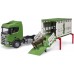 Игрушка Bruder грузовик Scania Super 560R для перевозки животных с фигуркой коровы (03548) title=
