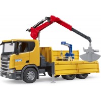 Іграшка Bruder вантажівка Scania Super 560R з краном-маніпулятором та аксесуарами (03551)