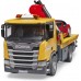Іграшка Bruder евакуатор Scania Super 560R з краном і машинкою Roadster Bruder (03552) title=