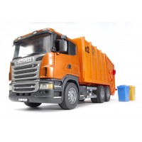 Іграшка сміттєвоз Scania з заднім завантаженням Bruder 03560