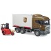 Игрушка Bruder логистический фургон UPS Scania с погрузчиком (03581) title=