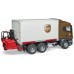 Игрушка Bruder логистический фургон UPS Scania с погрузчиком (03581) title=