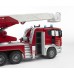 Игрушка Bruder пожарная машина Scania с выдвижной лестницей и помпой (03590) title=