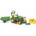 Іграшка Bruder Міні-трактор John Deere X949 з водієм, газонокосаркою і аксесуарами (62104) title=