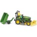Іграшка Bruder Міні-трактор John Deere X949 з водієм, газонокосаркою і аксесуарами (62104) title=