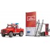 Игровой набор Пожарная часть Bruder с джипом Land Rover и пожарником (62701) title=
